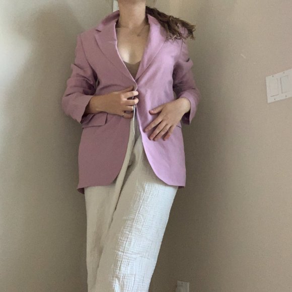 Pink ZARA Blazer jacket - Picture 3 of 5